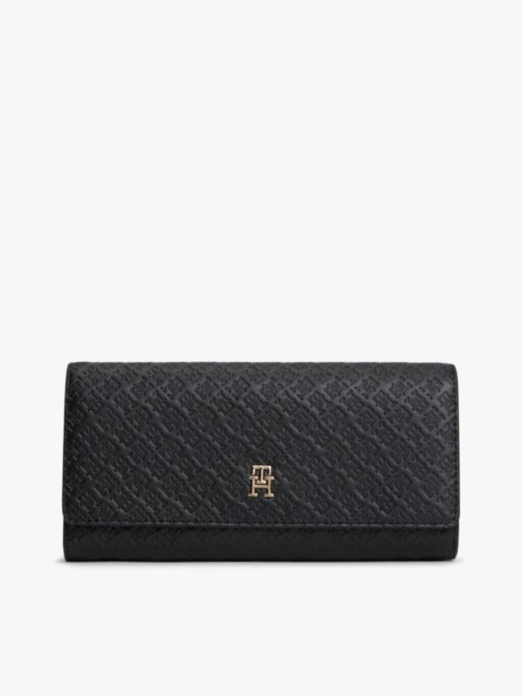 Женские кошельки Tommy Hilfiger Allover Monogram Large Flap Wallet
