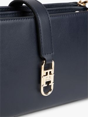 Женские сумки Tommy Hilfiger Polished Monogram Chain Crossbody Bag — фото 3