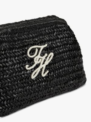 Женские сумки Tommy Hilfiger Script Monogram Raffia Clutch — фото 4