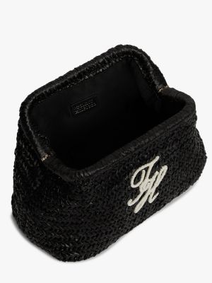 Женские сумки Tommy Hilfiger Script Monogram Raffia Clutch — фото 5