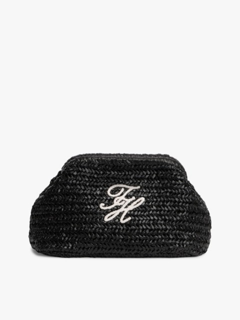 Женские сумки Tommy Hilfiger Script Monogram Raffia Clutch