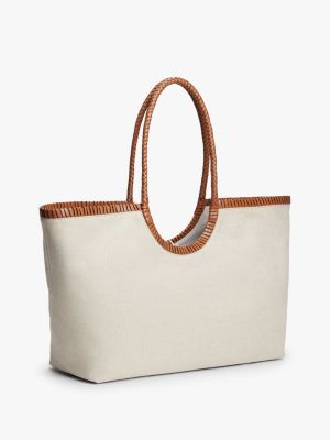 Женские сумки Tommy Hilfiger Script Monogram Linen Maxi Tote — фото 3