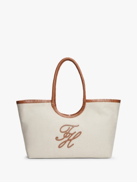 Женские сумки Tommy Hilfiger Script Monogram Linen Maxi Tote