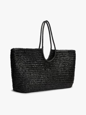 Женские сумки Tommy Hilfiger Script Monogram Raffia Maxi Tote — фото 2