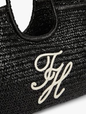 Женские сумки Tommy Hilfiger Script Monogram Raffia Maxi Tote — фото 3