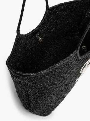 Женские сумки Tommy Hilfiger Script Monogram Raffia Maxi Tote — фото 4