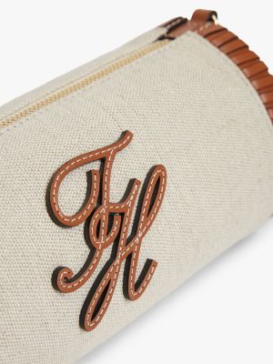 Женские сумки Tommy Hilfiger Script Monogram Linen Chain Strap Bag — фото 4