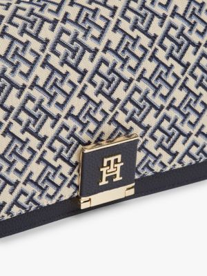 Женские сумки Tommy Hilfiger Monogram Clasp Jacquard Crossbody — фото 4