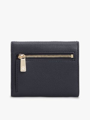 Женский кошелёк Tommy Hilfiger Signature Stripe Trifold Wallet, цвет: Космический синий — фото 2
