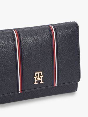 Женские кошельки Tommy Hilfiger Signature Stripe Trifold Wallet — фото 2