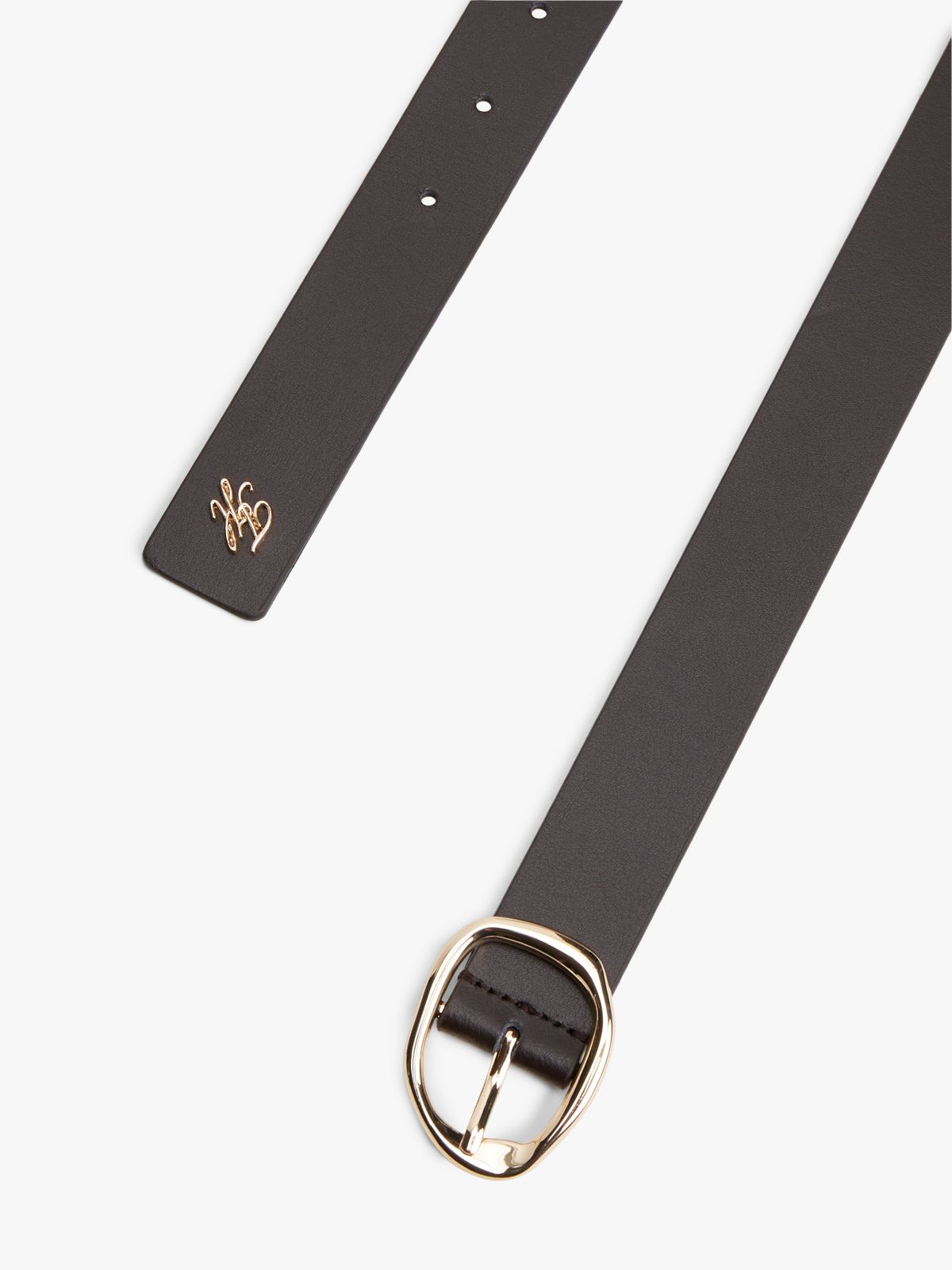 Smooth Leather Belt — Fondant Brown