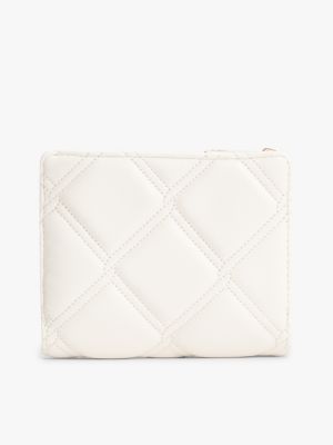Женский кошелёк Tommy Hilfiger Quilted Bifold Wallet, цвет: Мягкий кремовый — фото 2