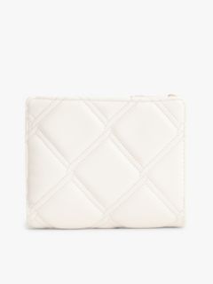 Quilted Bifold Wallet — Soft Cream 2