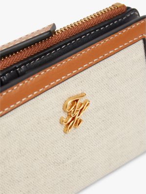 Женские кошельки Tommy Hilfiger Script Monogram Canvas Bifold Wallet — фото 4