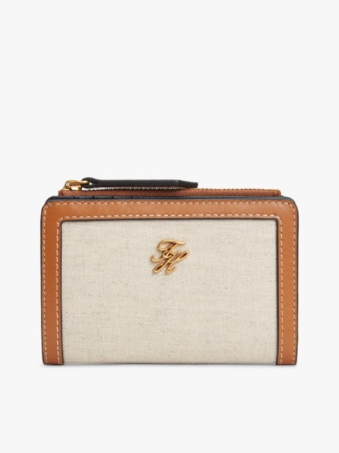 Женские кошельки Tommy Hilfiger Script Monogram Canvas Bifold Wallet