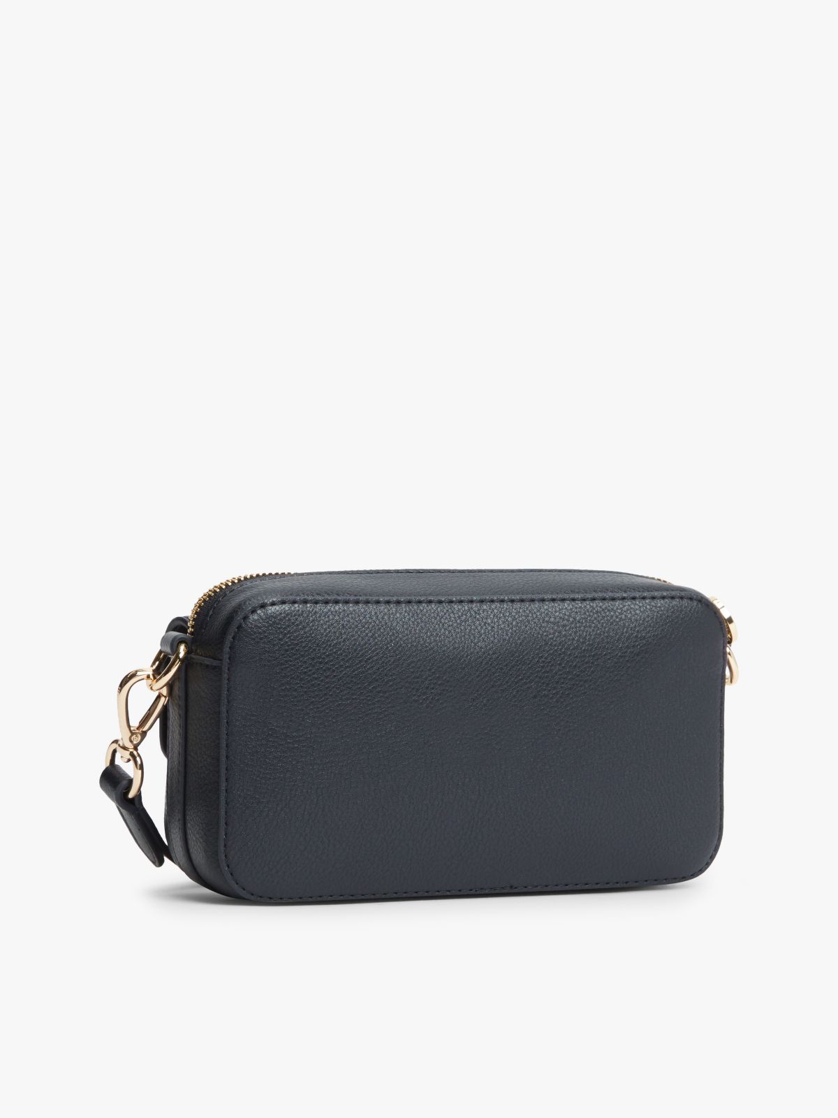 Monogram Pebbled Crossbody Bag — Space Blue