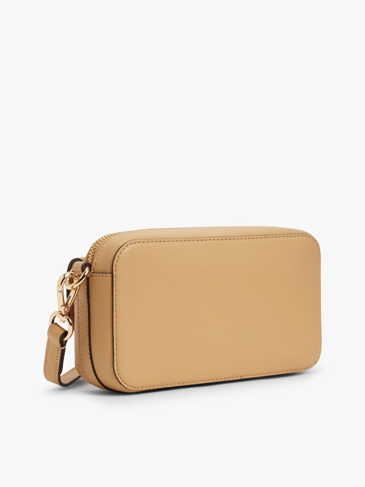 Monogram Pebbled Crossbody Bag — Classic Khaki