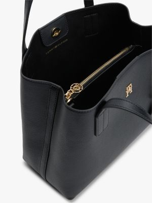 Женские сумки Tommy Hilfiger Monogram Pebbled Mini Satchel Bag — фото 4