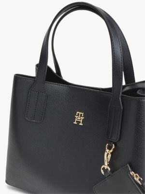 Женские сумки Tommy Hilfiger Monogram Pebbled Mini Satchel Bag — фото 5