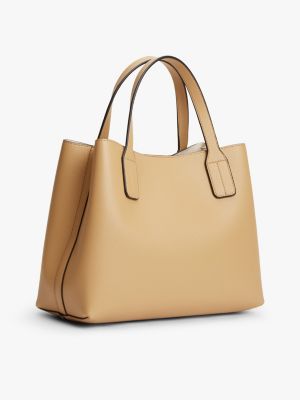 Женская сумка Tommy Hilfiger Monogram Pebbled Mini Satchel, цвет: Хаки — фото 3