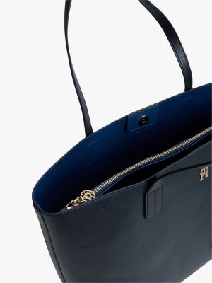 Женские сумки Tommy Hilfiger Monogram Pebbled Tote Bag — фото 4