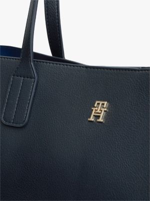 Женские сумки Tommy Hilfiger Monogram Pebbled Tote Bag — фото 5