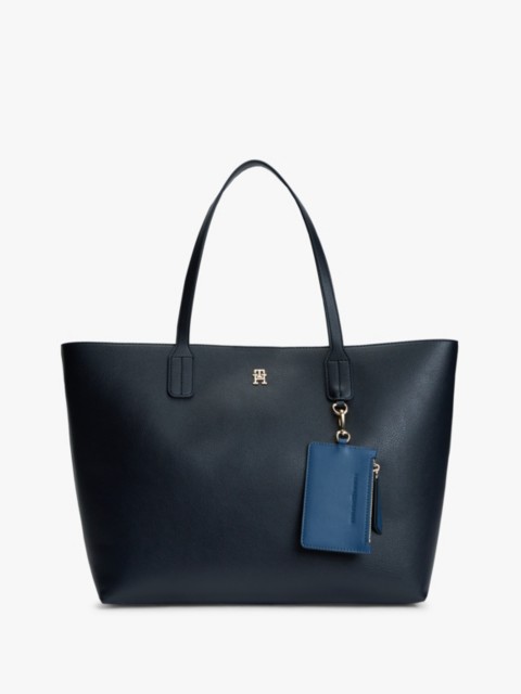 Женские сумки Tommy Hilfiger Monogram Pebbled Tote Bag