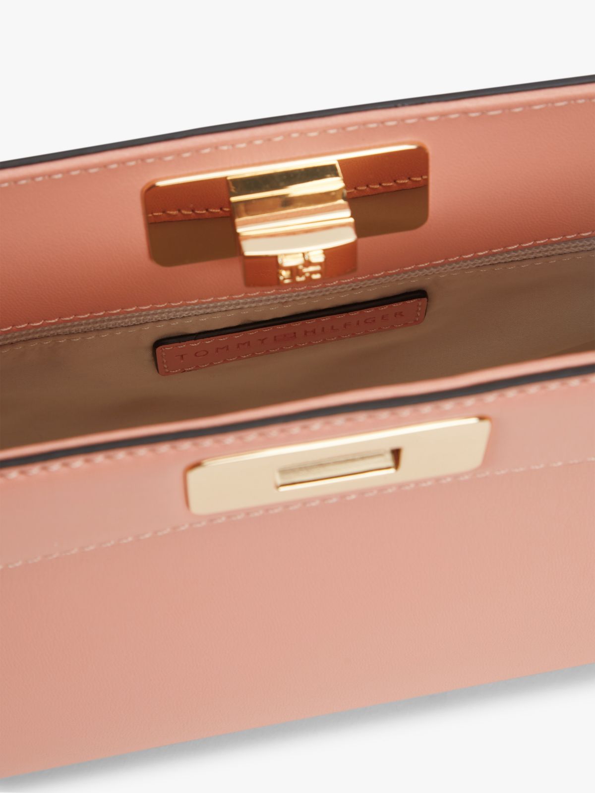 Monogram T-Lock Clutch — Porcelain Pink