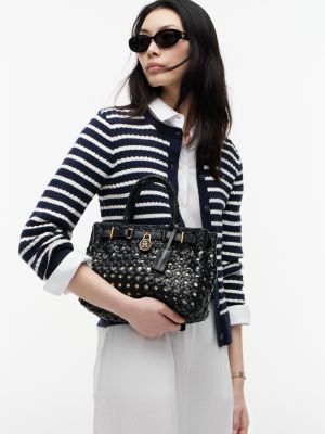 Женские сумки Tommy Hilfiger Woven Leather Mini Tote Bag — фото 2