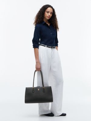 Женские сумки Tommy Hilfiger Monogram Satchel Bag — фото 2