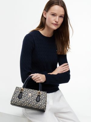 Женские сумки Tommy Hilfiger Jacquard Monogram Mini Satchel — фото 2