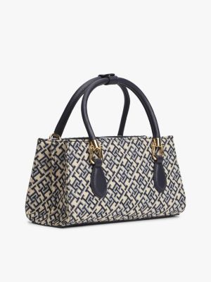 Женские сумки Tommy Hilfiger Jacquard Monogram Mini Satchel — фото 3
