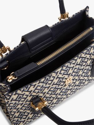 Женские сумки Tommy Hilfiger Jacquard Monogram Mini Satchel — фото 4