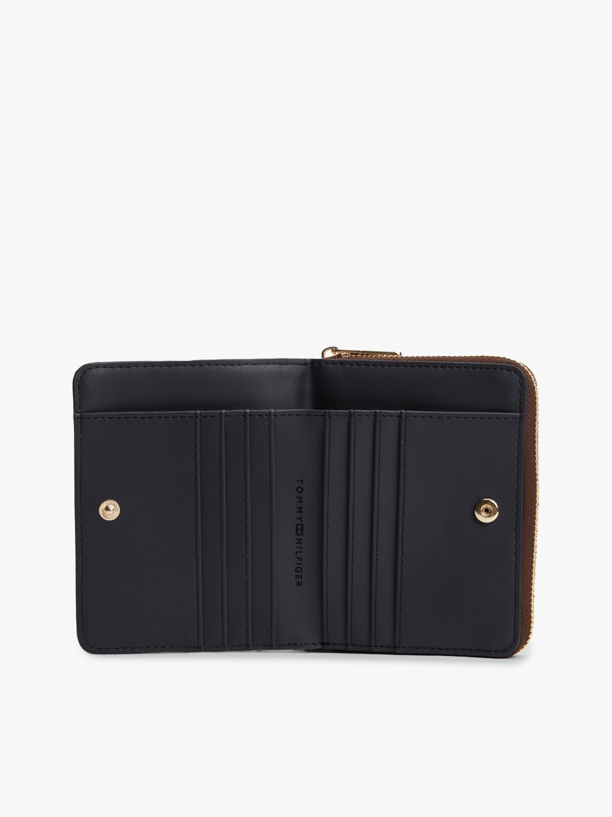 Jacquard Monogram Medium Zip Wallet — Neutral Mono