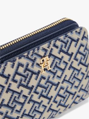 Женские кошельки Tommy Hilfiger Jacquard Monogram Medium Zip Wallet — фото 4