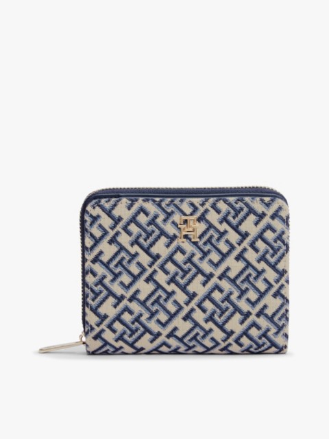 Женские кошельки Tommy Hilfiger Jacquard Monogram Medium Zip Wallet