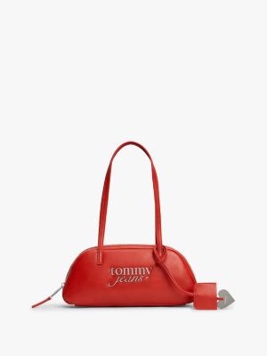 Tommy Jeans East-West Shoulder Bag, Arizona Red