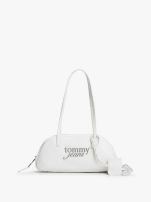 Tommy Jeans East-West Shoulder Bag, Ivory