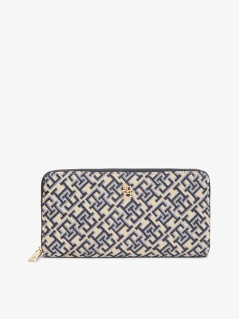Женские кошельки Tommy Hilfiger Monogram Jacquard Large Zip Wallet