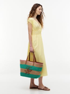 Женские сумки Tommy Hilfiger Nautical Striped Crochet Tote Bag — фото 2