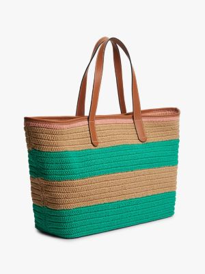 Женские сумки Tommy Hilfiger Nautical Striped Crochet Tote Bag — фото 3