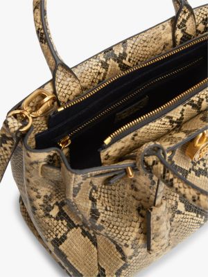Женские сумки Tommy Hilfiger Snake-Embossed Leather Mini Tote Bag — фото 4