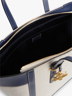 Женские сумки Tommy Hilfiger Script Monogram Canvas Tote Bag — фото 4