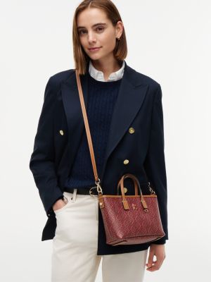 Женская сумка Tommy Hilfiger Allover Monogram Mini, цвет: Красный — фото 2