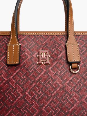 Женская сумка Tommy Hilfiger Allover Monogram Mini, цвет: Красный — фото 5