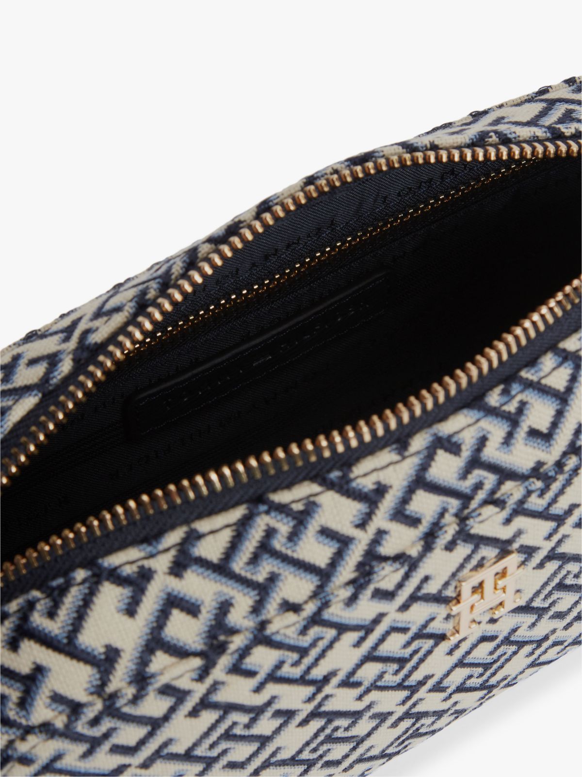 Jacquard Monogram Crossbody Bag — Blue Mono