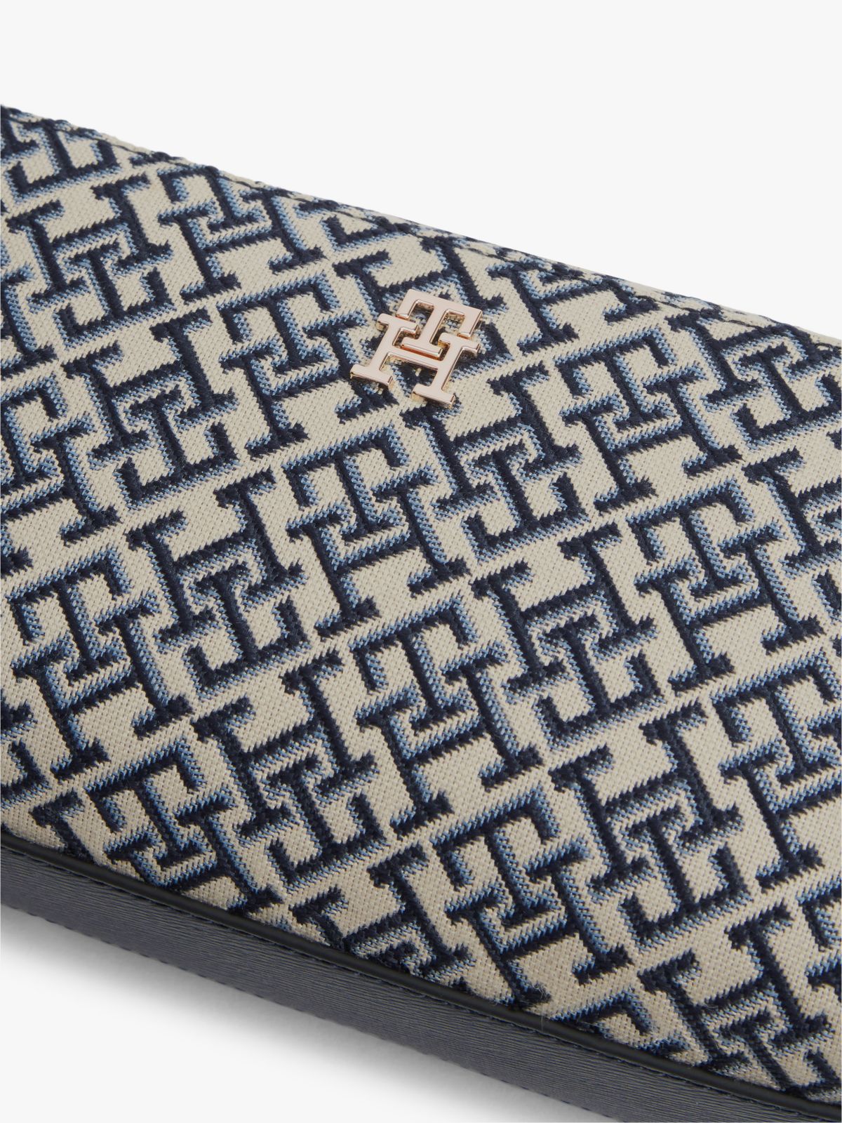 Jacquard Monogram Crossbody Bag — Blue Mono