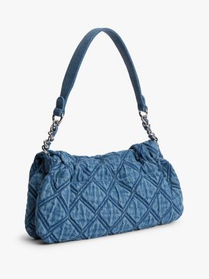 Женские сумки Tommy Hilfiger Quilted Denim Shoulder — фото 3