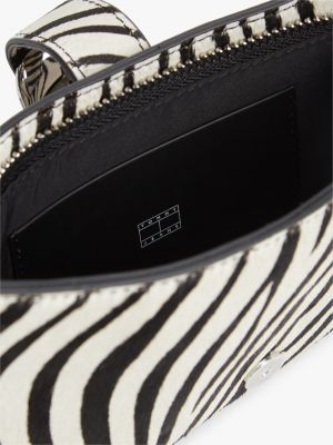 Женские сумки Tommy Hilfiger Tommy Jeans Zebra-Print Calf Hair — фото 4