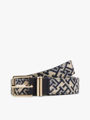 Monogram Jacquard Belt, Space Blue